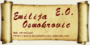 Emilija Osmokrović vizit kartica